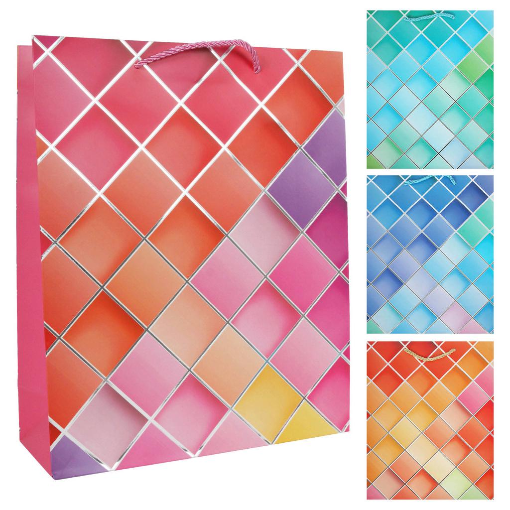 Geschenktasche Modern Caro XL