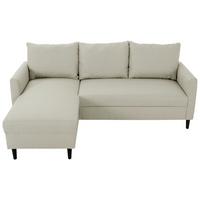 Rohová sedačka TWEETY, obojstranná, béžová - čierna/béžová, Basics, textil/plast (137/192cm) - P & B