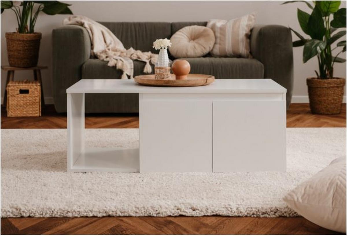 Dohányzóasztal Image 55a - fehér, Trend, faalapú anyag (100/40/60cm)