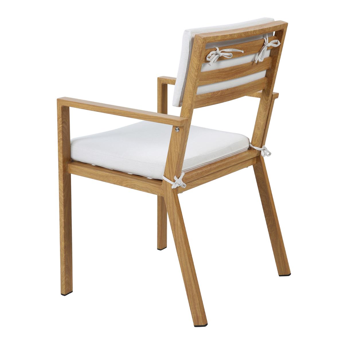 Gartenset Jada 7tlg - Eichefarben/Braun, MODERN, Metall (220/99,5/75cm) - Ambia Garden