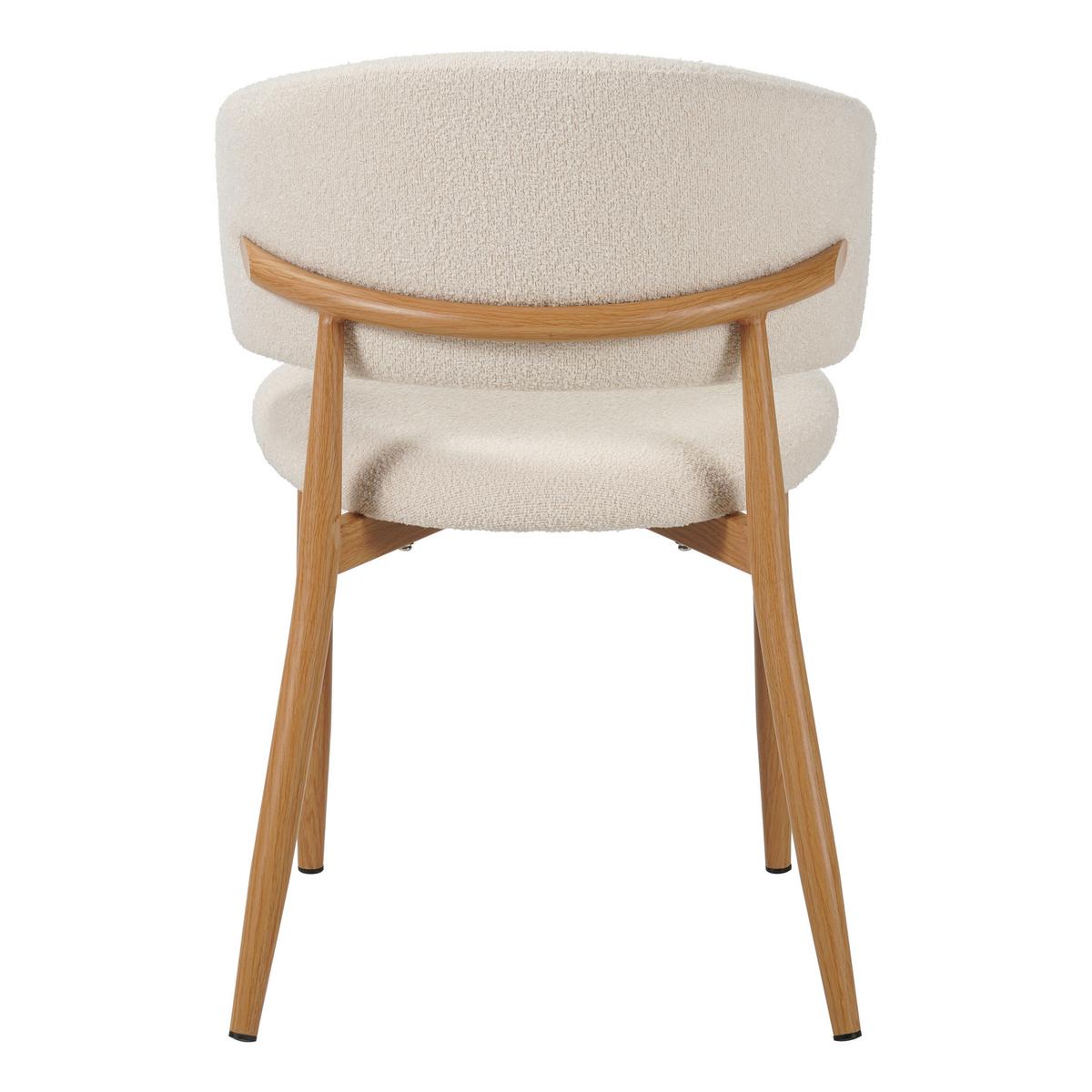 STUHL-SET YUKa Elfenbein B: 54cm - Elfenbein, MODERN, Textil/Metall (54/79/54cm) - Livetastic