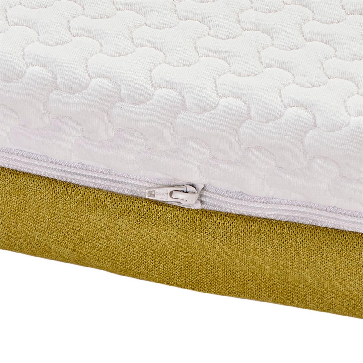 Taschenfederkernmatratze Enjoy Mia 90x200 H2 H: 17,5 cm - Gelb/Weiß, Textil (90/200cm) - Primatex