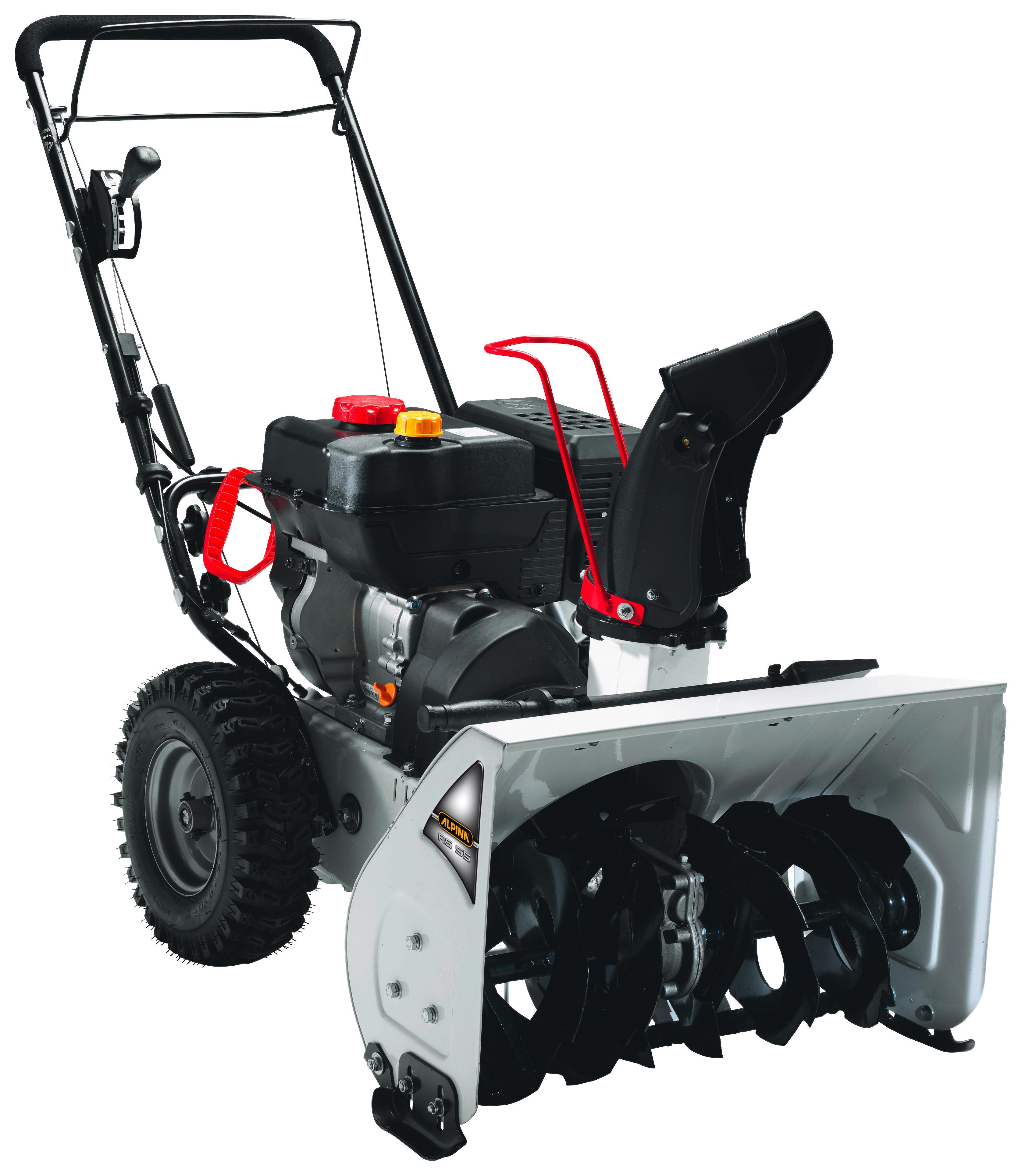 Alpina Schneefräse As 55 - 2-stufig - Schwarz/Weiß, MODERN, Metall (60/120/80cm)