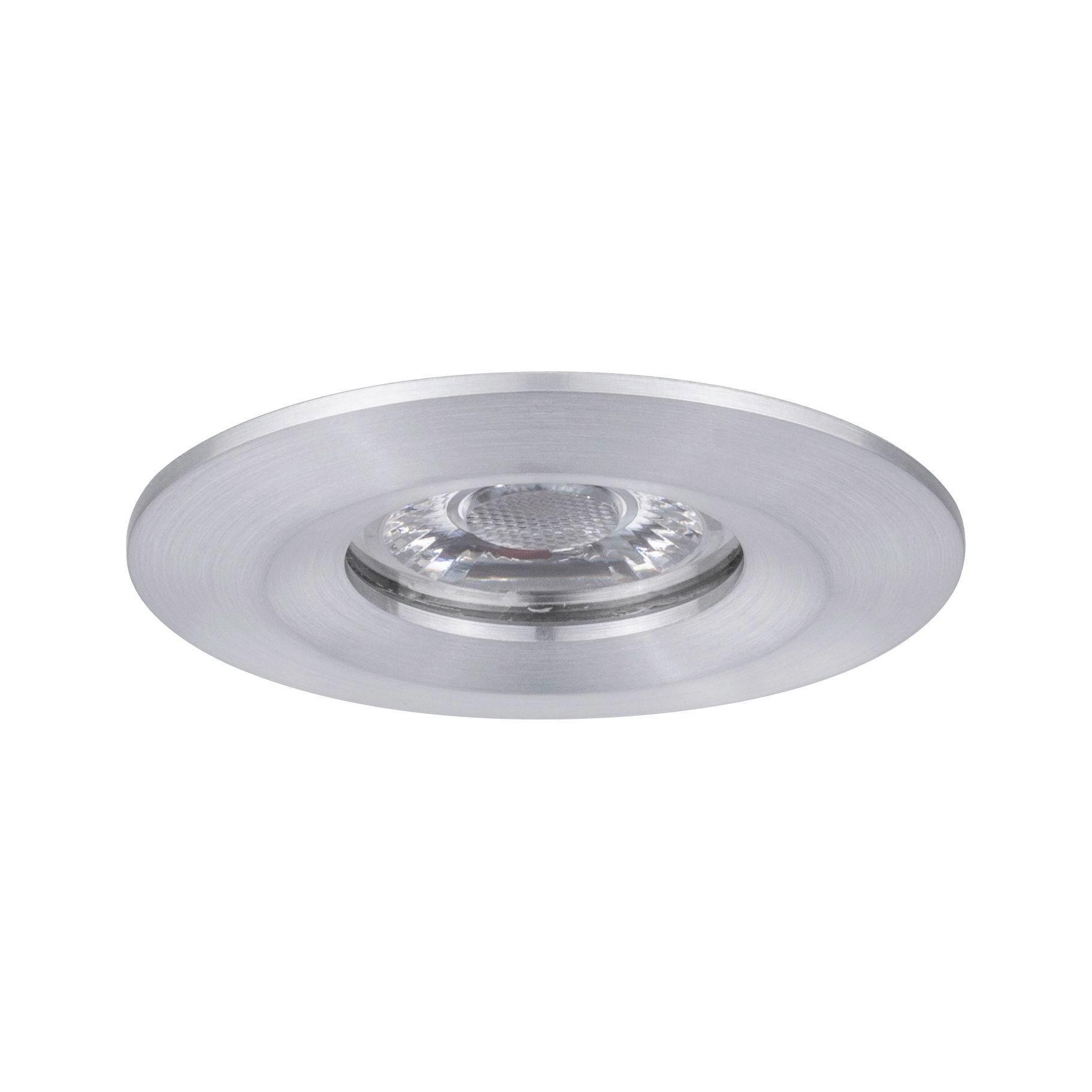 Led-deckenleuchte Ø 6,5 Cm Alufarben Rund - Alufarben, Basics, Metall (6,5cm) - Paulmann