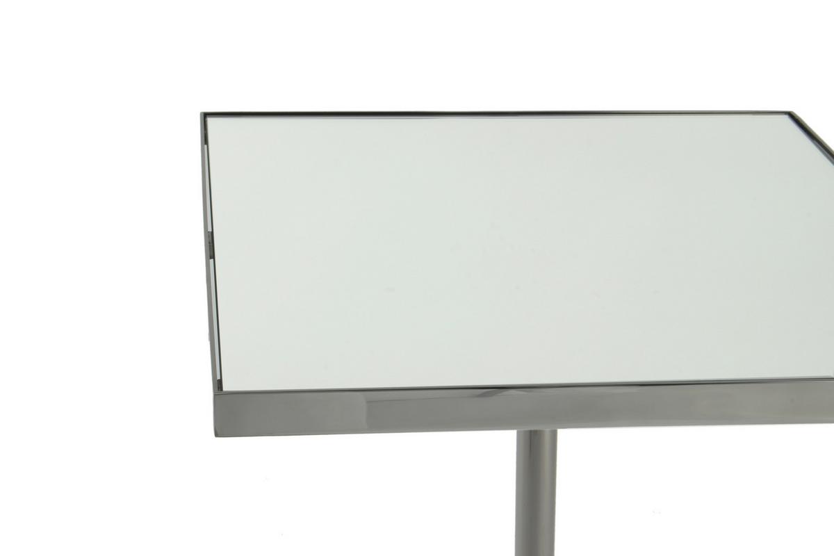 Beistelltisch Leva 125 Graphitfarben B: 42 Cm - Graphitfarben, Design, Glas/Metall (42/42/62cm) - Kayoom