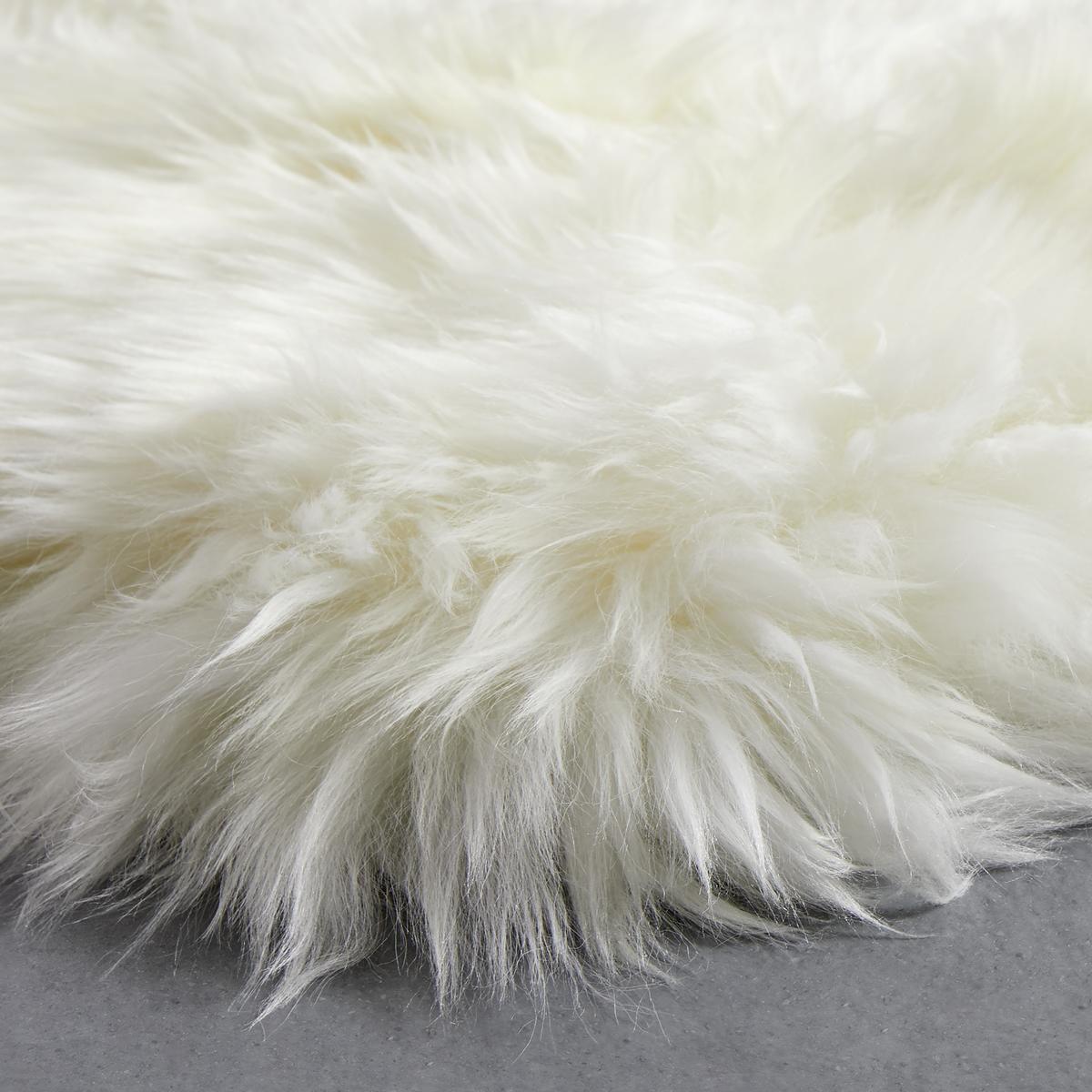 OVČIA KOŽUŠINA Jenny, 90-105/60cm, biela - biela, kožušina (60/90-105cm) - Modern Living