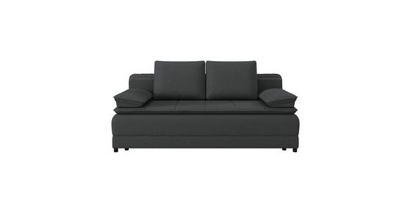 Schlafsofa Alice - Anthrazit/Schwarz, MODERN, Textil (202/73-92/105cm) - Luca Bessoni