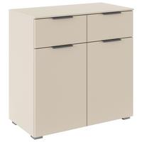 Kommode Alabama Super Champagnerfarben, B: 80cm - Champagner, Trend, Holzwerkstoff (80/81/42cm)