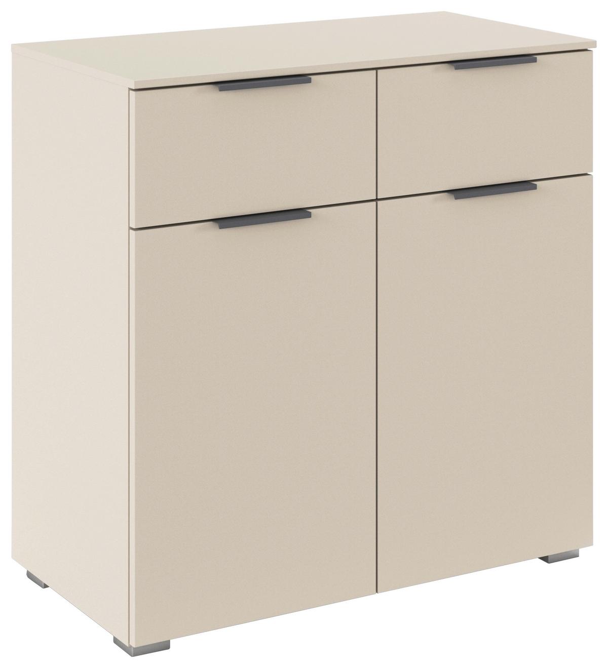 Kommode Alabama Super Champagnerfarben, B: 80cm - Champagner, Trend, Holzwerkstoff (80/81/42cm)