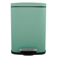 Treteimer Akira 5L Grün Metall LBH: 21,4x17,6x30 cm - Schwarz/Grün, Basics, Kunststoff/Metall (21,4/17,6/30cm) - Spirella