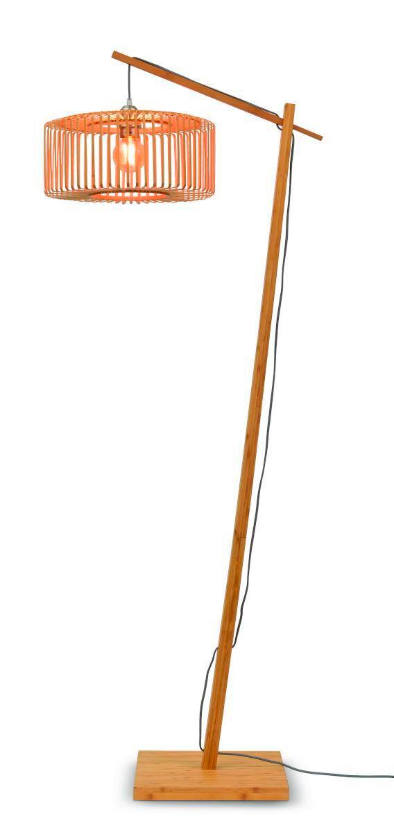 Stehleuchte Bromo/F/Ad/N/4018/N - Naturfarben, Trend, Holz (176/40/68cm) - Good & Mojo
