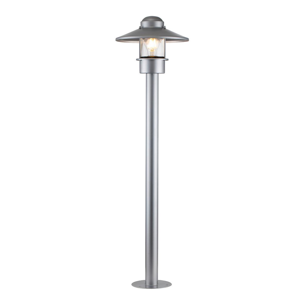 Útjelző Lámpa Klampenborg-Bol-Sil - ezüstszínű, Konventionell, üveg/fém (27.5/101.8cm) - Elstead Lighting