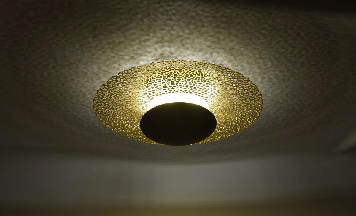 LED-Deckenleuchte 6551-48 Nevis - Rostfarben, Design, Metall (45/45/16cm) - Paul Neuhaus