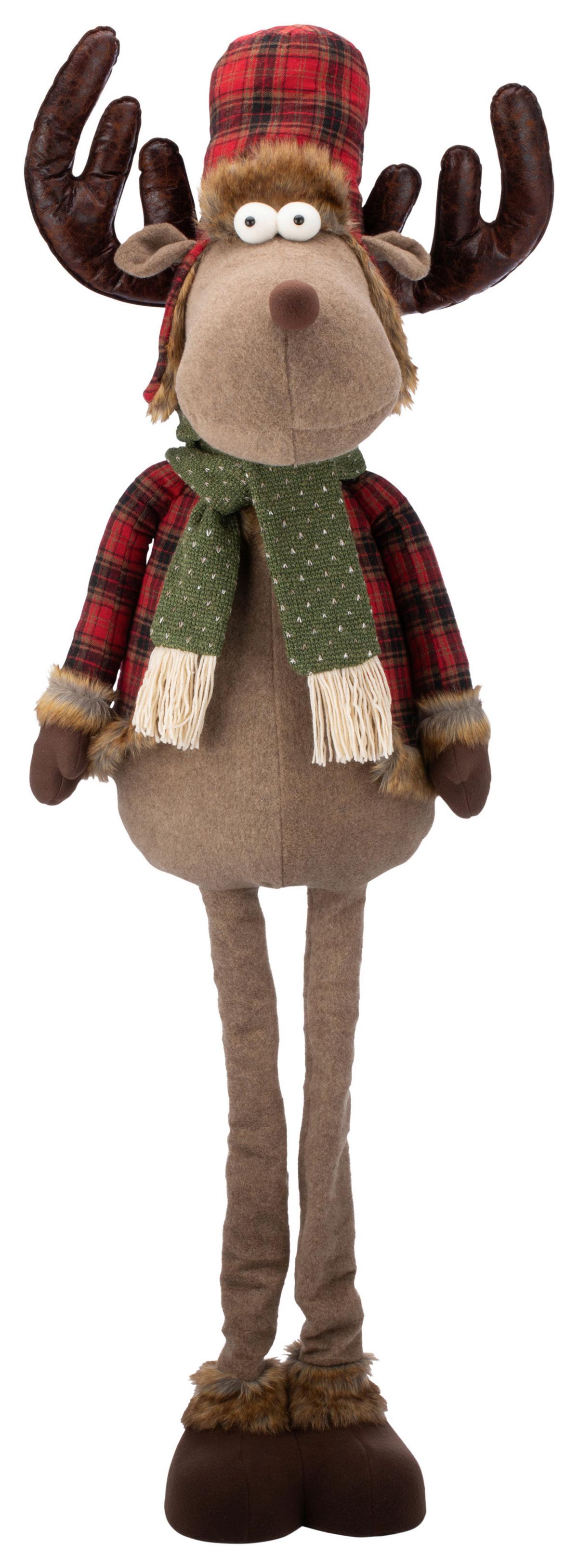 Dekorentier Niels - Rot/Braun, KONVENTIONELL, Textil (40/30/165cm) - Luca Bessoni