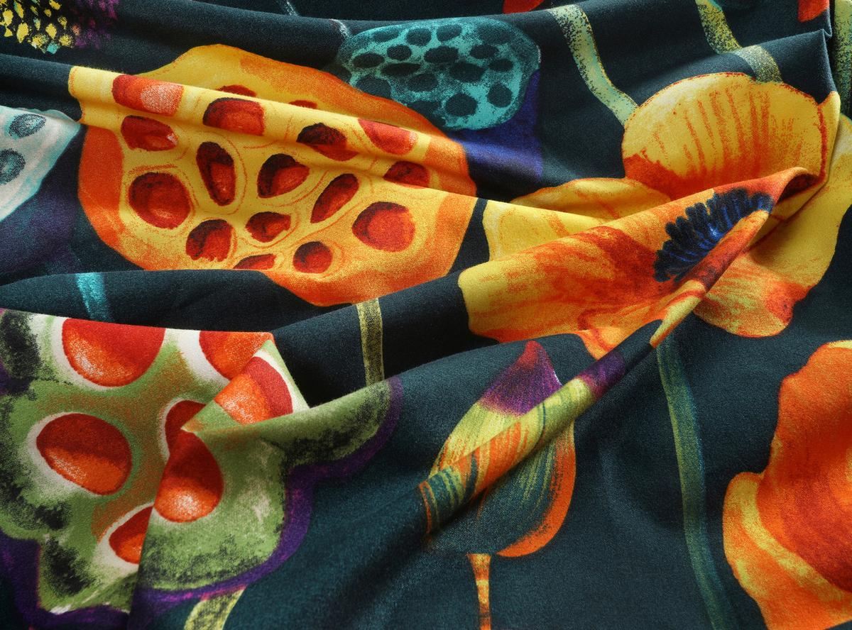 BETTWÄSCHE WILDFLOWERS - Blau/Gelb, MODERN, Textil - Luca Bessoni