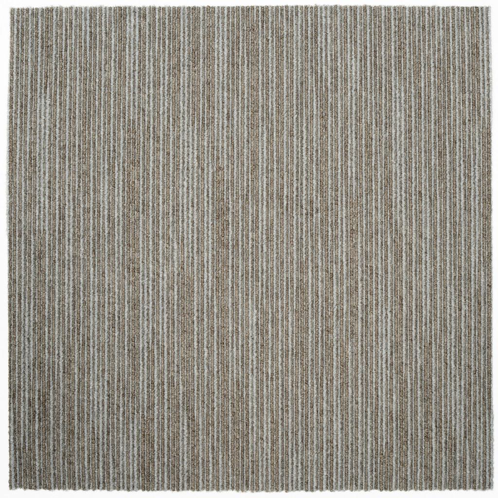 Teppichfliese Grau/Hellbraun Ambition 50x50 cm Florhöhe 3mm