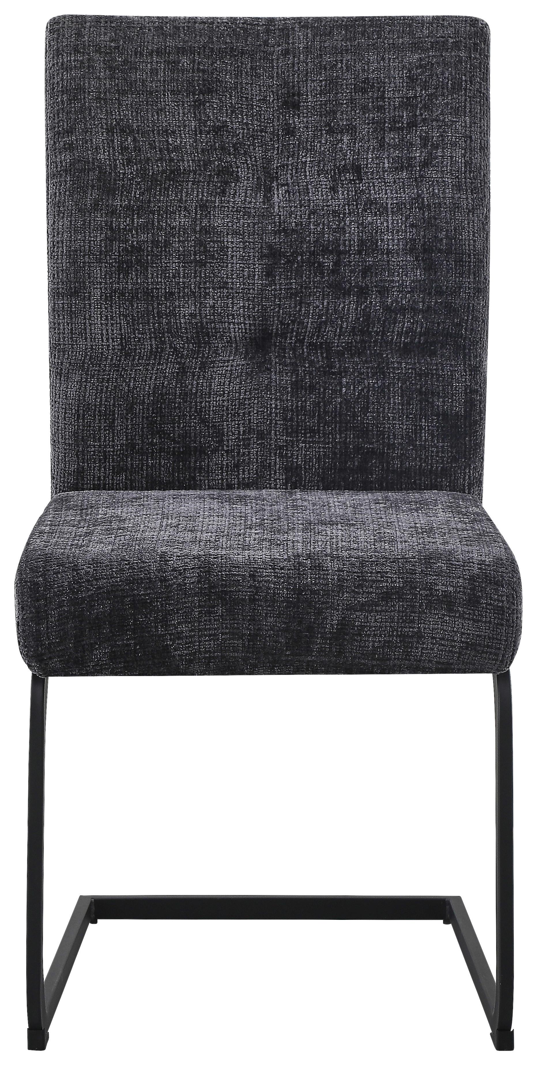 Schwingstuhl Phil Giga-S - Dunkelgrau/Schwarz, KONVENTIONELL, Textil/Metall (65/98/50cm)