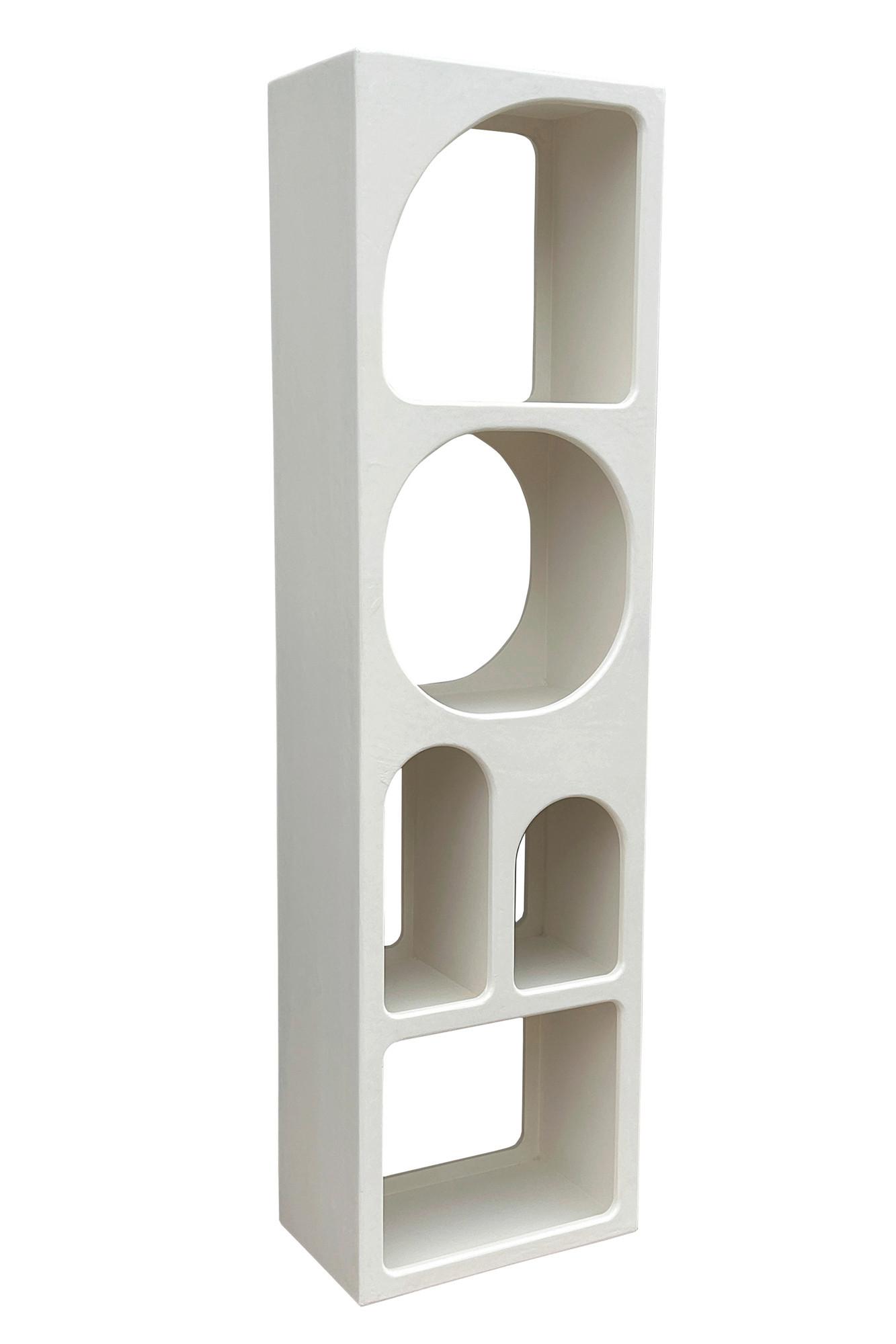 REGAL Weiß B: 50cm - Weiß, Design, Holzwerkstoff/Stein (50/180/32cm) - MID.YOU