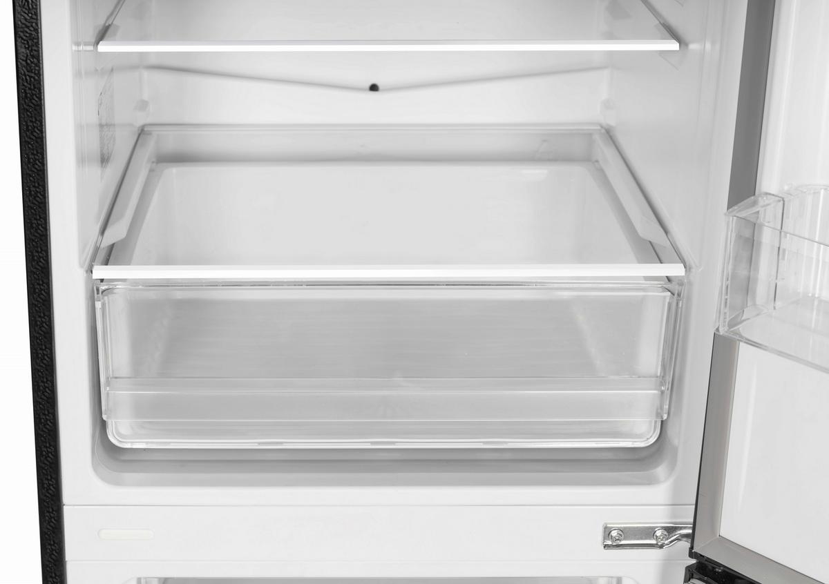 KÜHL-GEFRIER-KOMBINATION Anthrazit B: 54cm - Anthrazit, Basics, Glas/Kunststoff (54/176/55cm) - Respekta