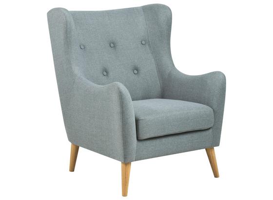 Sessel Kamma B: 84 cm Hellgrau - Hellgrau/Naturfarben, LIFESTYLE, Textil (84/105/89cm) - Carryhome Sessel Kamma B: 84 cm Hellgrau - Hellgrau/Naturfarben, LIFESTYLE, Textil (84/105/89cm) - Carryhome