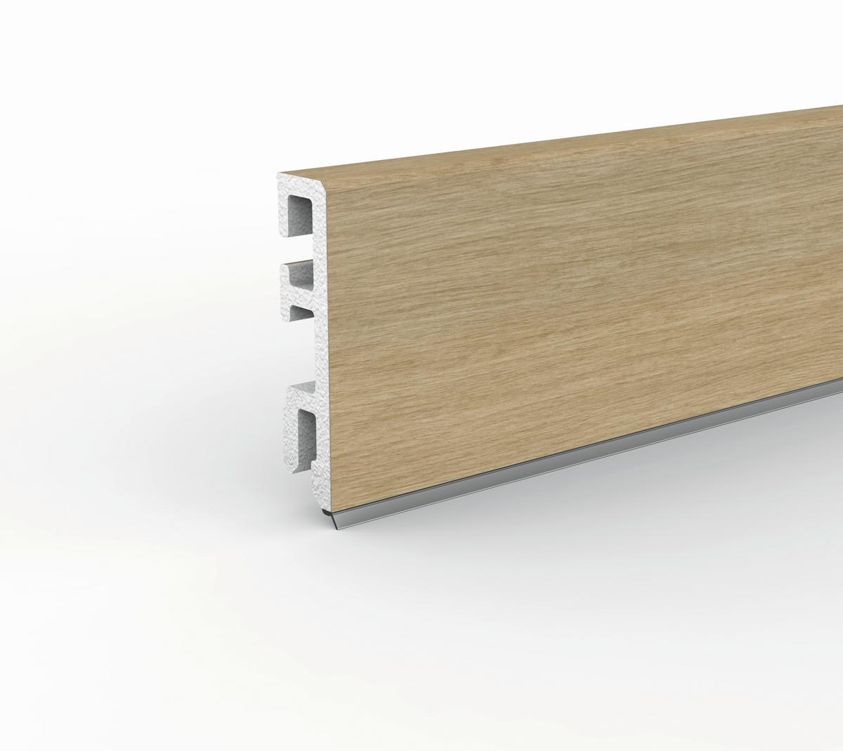 Sockelleiste Doellken Cubica60 Bucura - Hellbraun, Basics, Kunststoff (250/1.3/6cm)