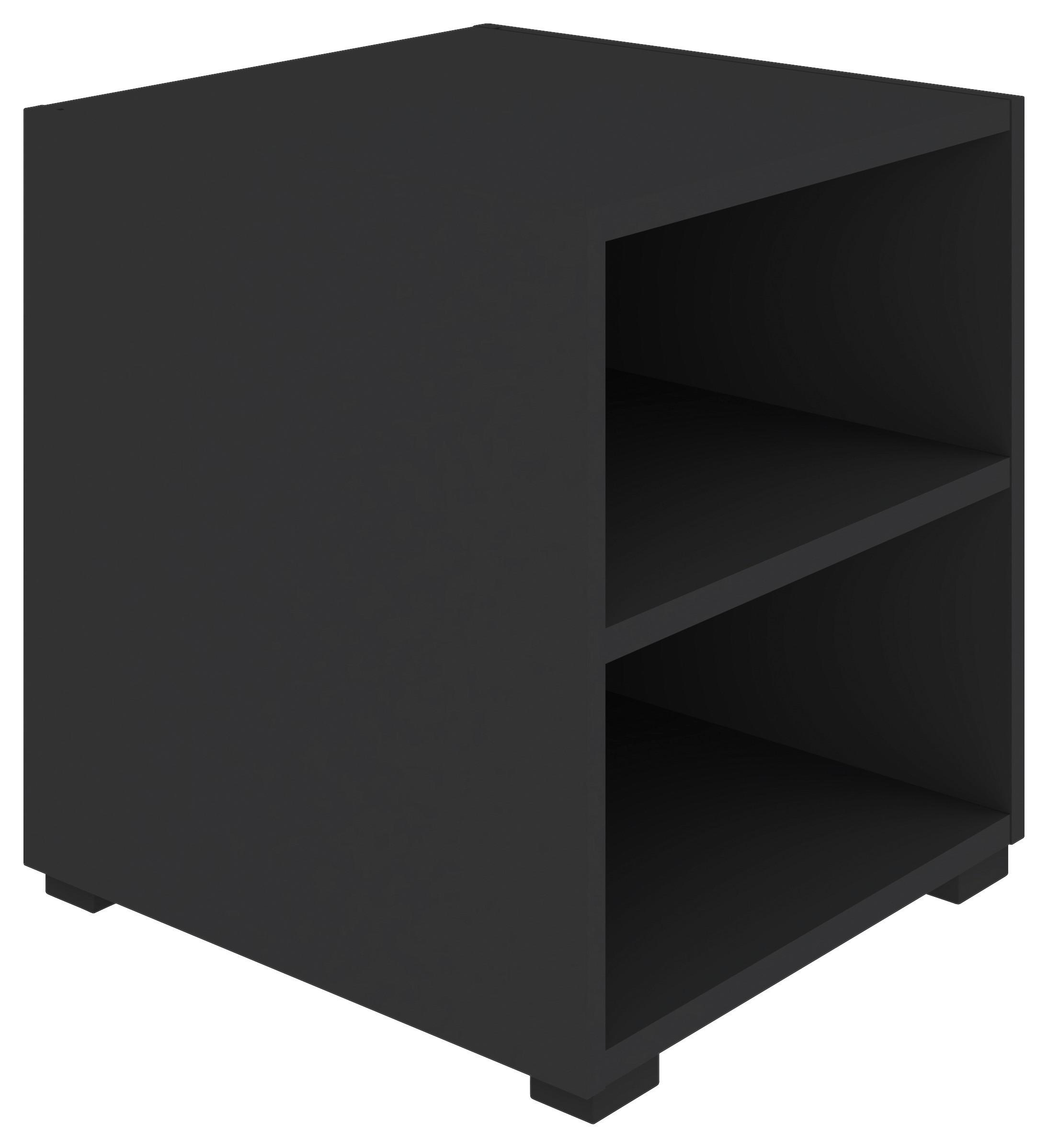 REGÁL UNIT-ELEMENTS MINI - čierna/antracitová, Modern, kompozitné drevo (45,6/44,8/40cm) - Ondega