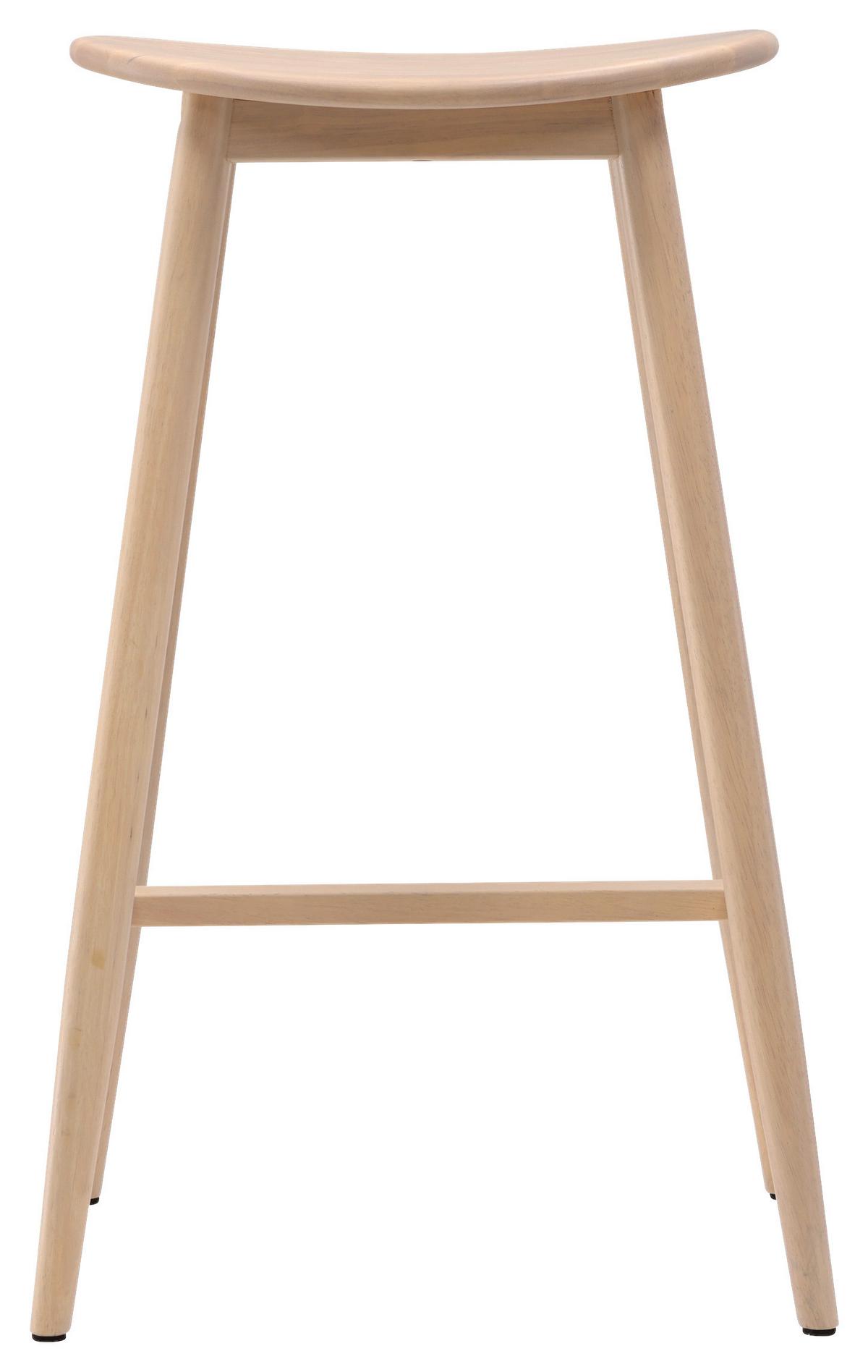 Barhocker Orust - Beige, Design, Holz (43,5/76,5/37cm) - Livetastic