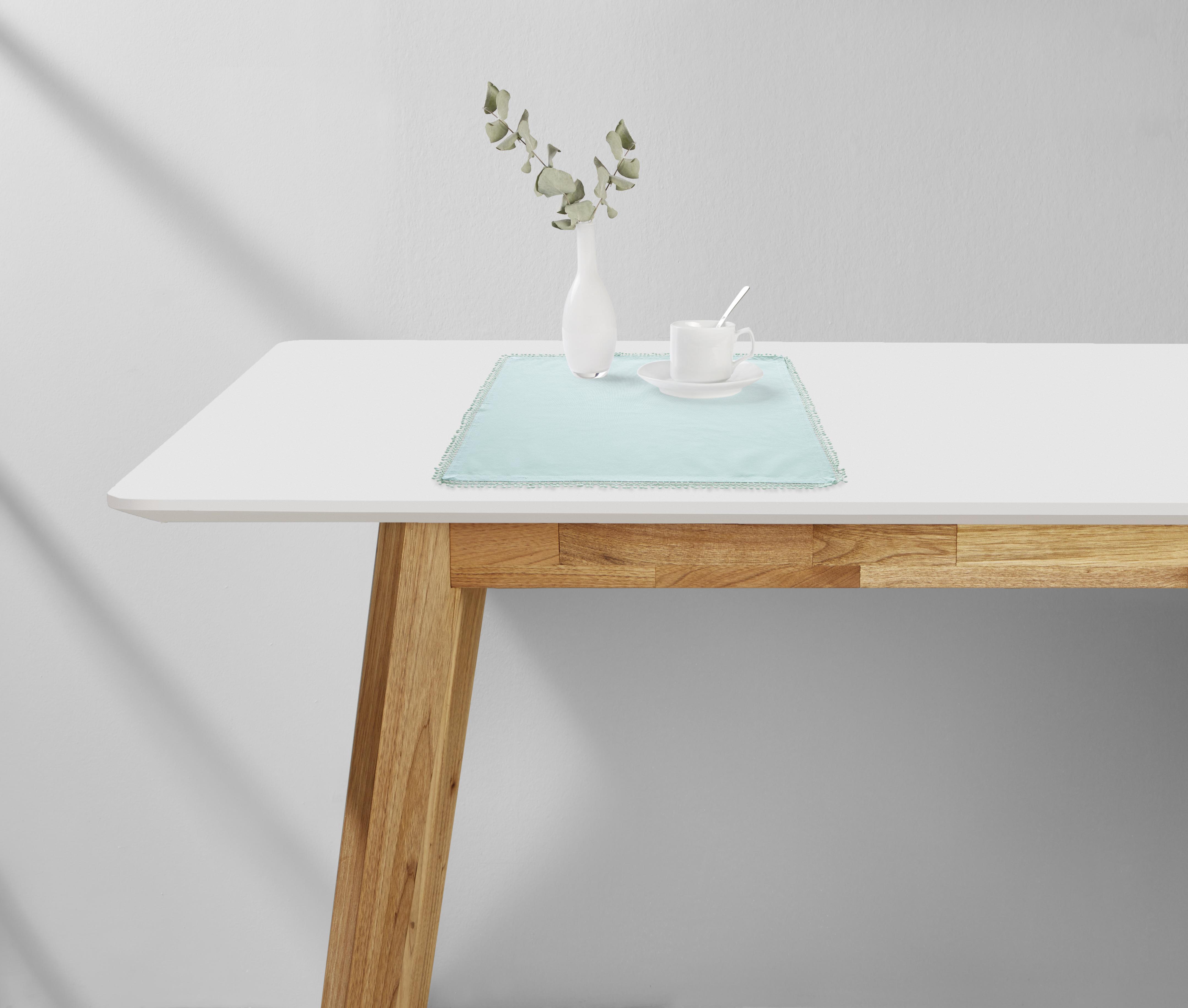 UBROUSEK Josefine 4 ks/bal. - mátově zelená, Romantický / Rustikální, textil (45/45cm) - Modern Living