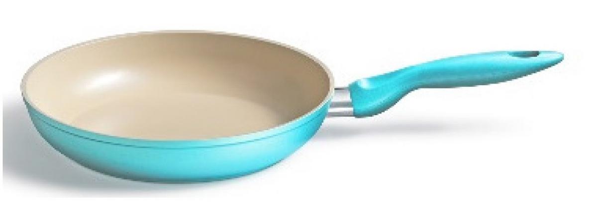 PFANNE CERA COLOR - Türkis/Creme, KONVENTIONELL, Metall (45,30/26,80/6,5cm) - Kelomat