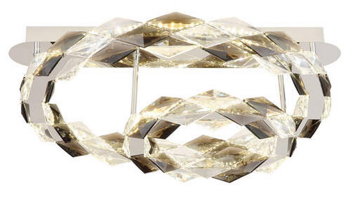 Led-deckenleuchte 67318d1 - Klar, Design, Kunststoff/Metall (55/24cm) - Globo