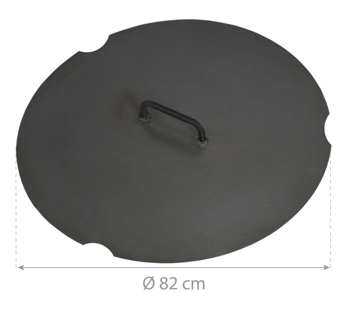Deckel 82 Schwarz, D: 82 Cm - Schwarz, Basics, Metall (82cm)