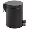 Kosmetikeimer Kosmo Schwarz Matt 3 Liter, D/h: 17/24 Cm - Chromfarben/Schwarz, KONVENTIONELL, Kunststoff/Metall (17/24cm)