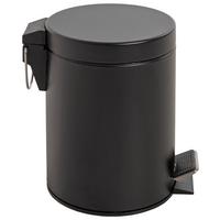 Koš na kosmetické potřeby KOSMO - černá/barvy chromu, Konvenční, kov/plast (17/24cm)