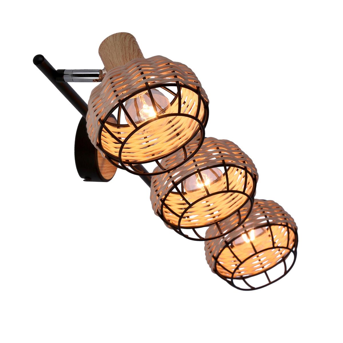 Strahler 93-12227 Tajga - Schwarz, Natur, Holz/Metall (64/12/18cm)
