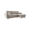 Ecksofa Scandic Lagom Beige S: 235x157 Cm - Beige/Naturfarben, Textil (235/157cm) - MID.YOU