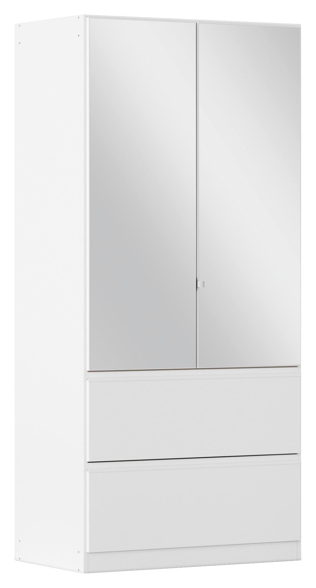 Drehtürenschrank Costa Weiß B: 91 cm - Weiß, MODERN, Holzwerkstoff (91/197/54cm) - Rauch Möbel