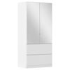 Drehtürenschrank Costa Weiß B: 91 cm - Weiß, MODERN, Holzwerkstoff (91/197/54cm) - Rauch Möbel