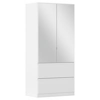 Drehtürenschrank Costa Weiß B: 91 cm - Weiß, MODERN, Holzwerkstoff (91/197/54cm) - Rauch Möbel