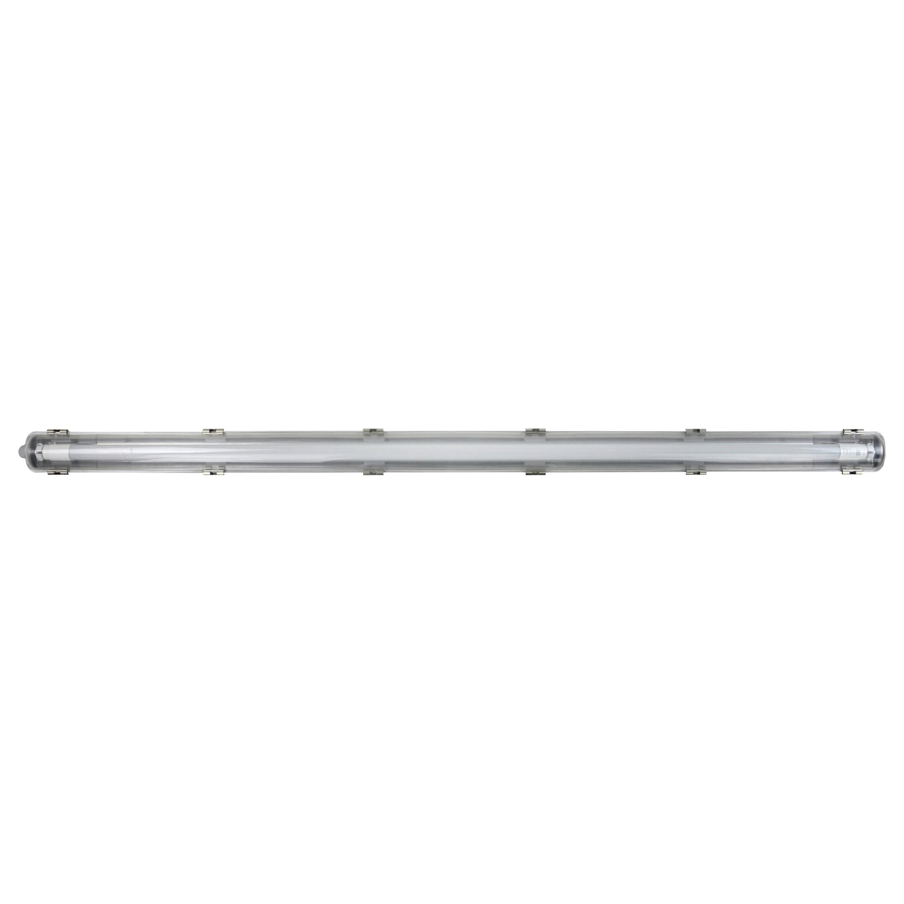 Led-deckenleuchte L: 126,8 Cm, Für In- Und Outdoor - Grau, Basics, Kunststoff (126,8/6,2/5,2cm)