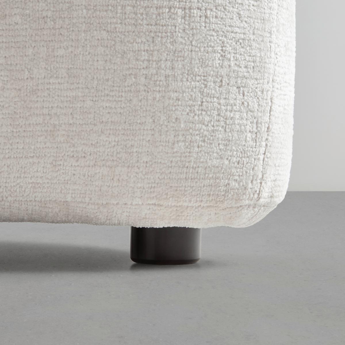 Taburetka LEONAS, béžová žinylka - černá/béžová, Moderní, textil/plast (102/42/66cm) - Premium Living