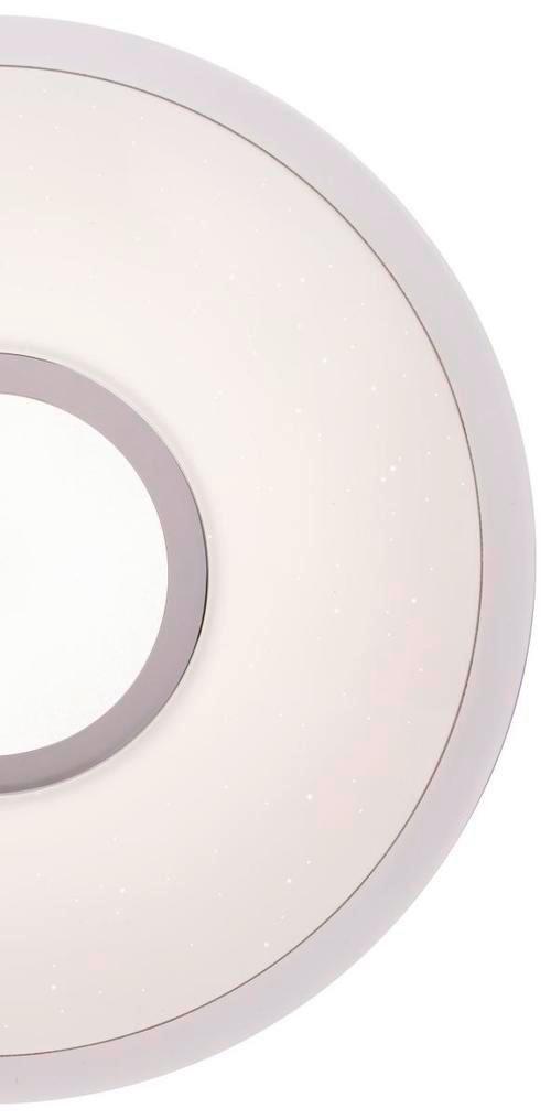 LED-Deckenleuchte Connor Ø 40 cm Mit Smart-Steuerung - Basics, Kunststoff/Metall (40/6,5cm) - Globo