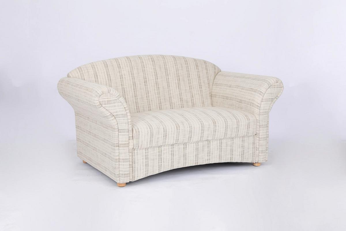 2-Sitzer Loretta ca.153x83x85 cm, Grau, Belastbar ca. 200 kg - Greige, Basics, Holz/Textil (204/83/85cm)