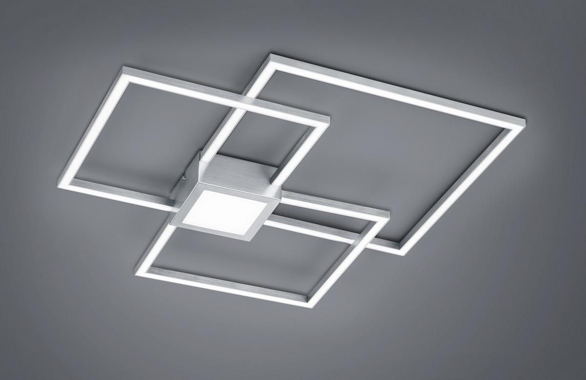 LED-Deckenleuchte 676210407 Hydra - Nickelfarben, Design, Kunststoff/Metall (66,5/66,5/6,5cm) - Trio Leuchten