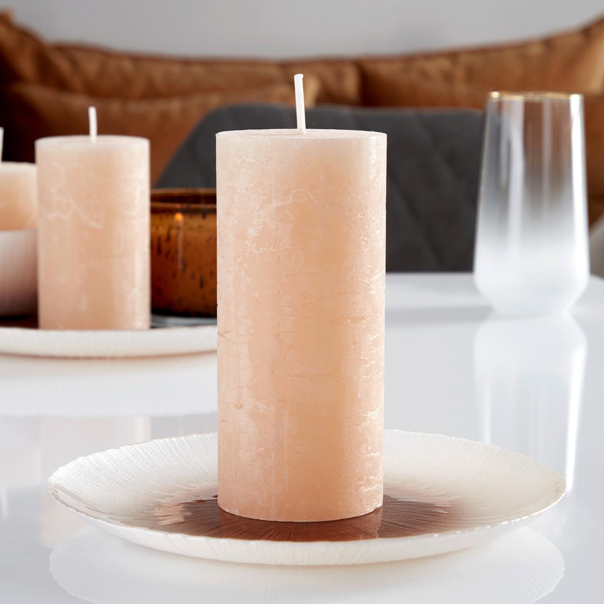 Stumpenkerze Saphira Creme Ø/H: 6,8/15 cm - Creme, Basics (6,8/15cm) - Ondega