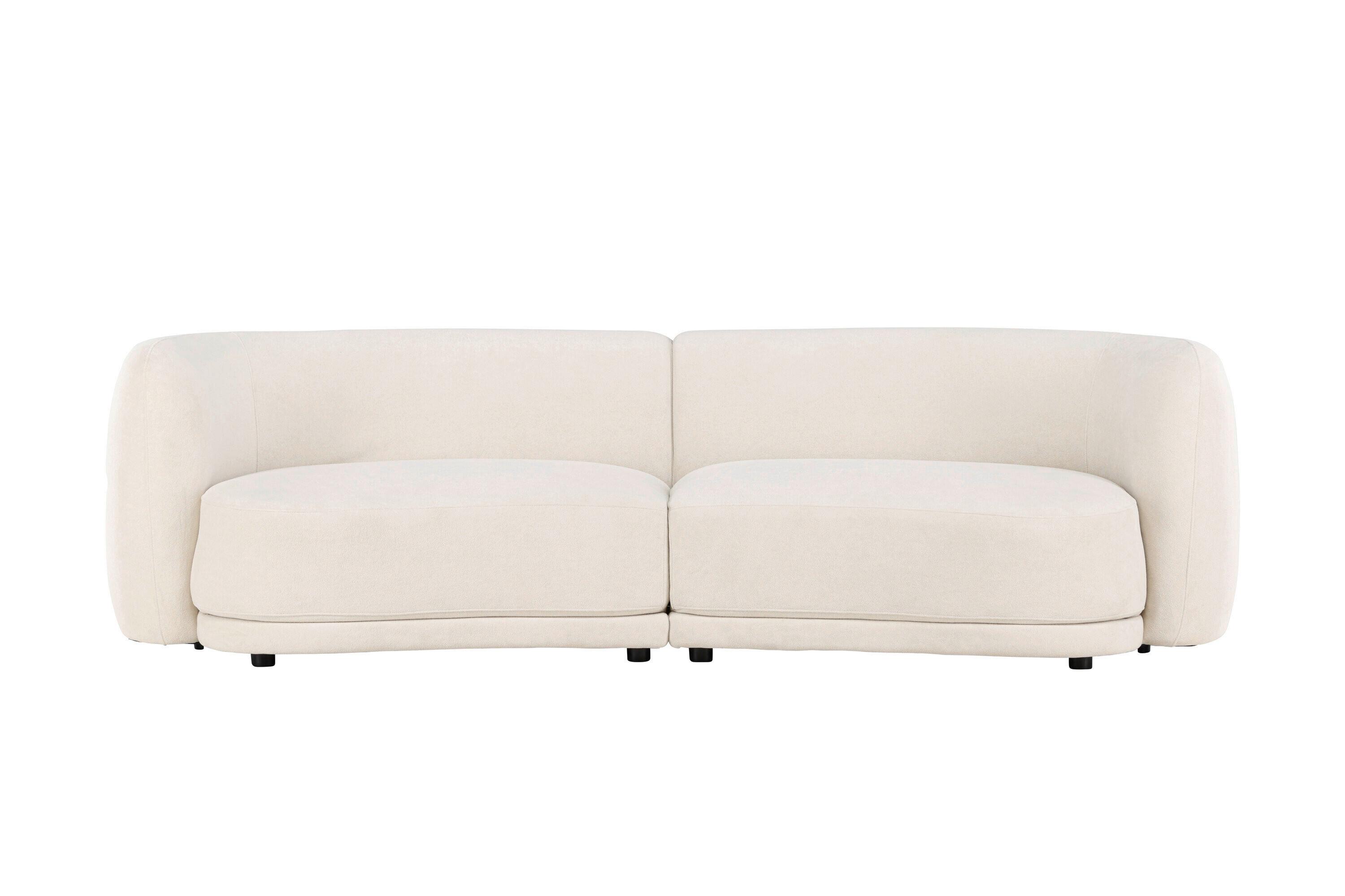 2-SITZER-SOFA Cielo Weiß B: 268cm - Weiß, MODERN, Textil/Metall (268/80/91cm) - Livetastic