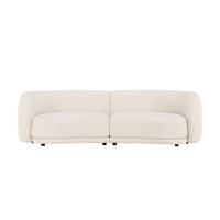 2-SITZER-SOFA Cielo Weiß B: 268cm - Weiß, MODERN, Textil/Metall (268/80/91cm) - Livetastic