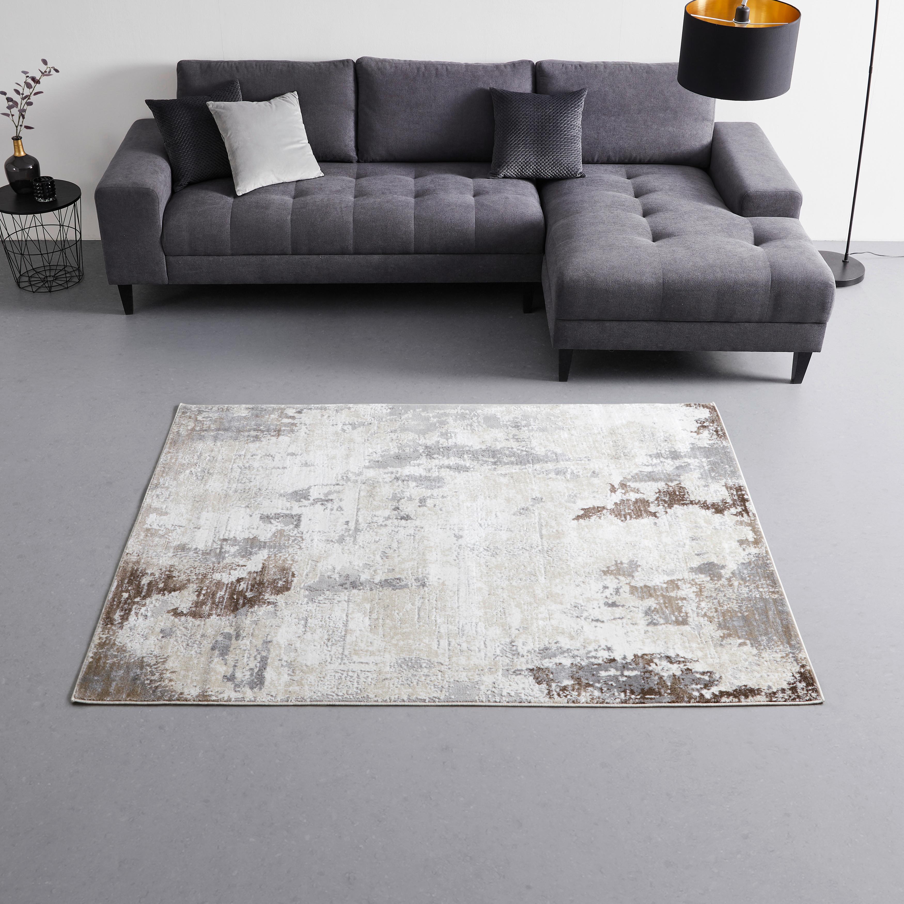 TKANÝ KOBEREC LUCY - šedá/béžová, Moderní, textil (120/170cm) - Modern Living