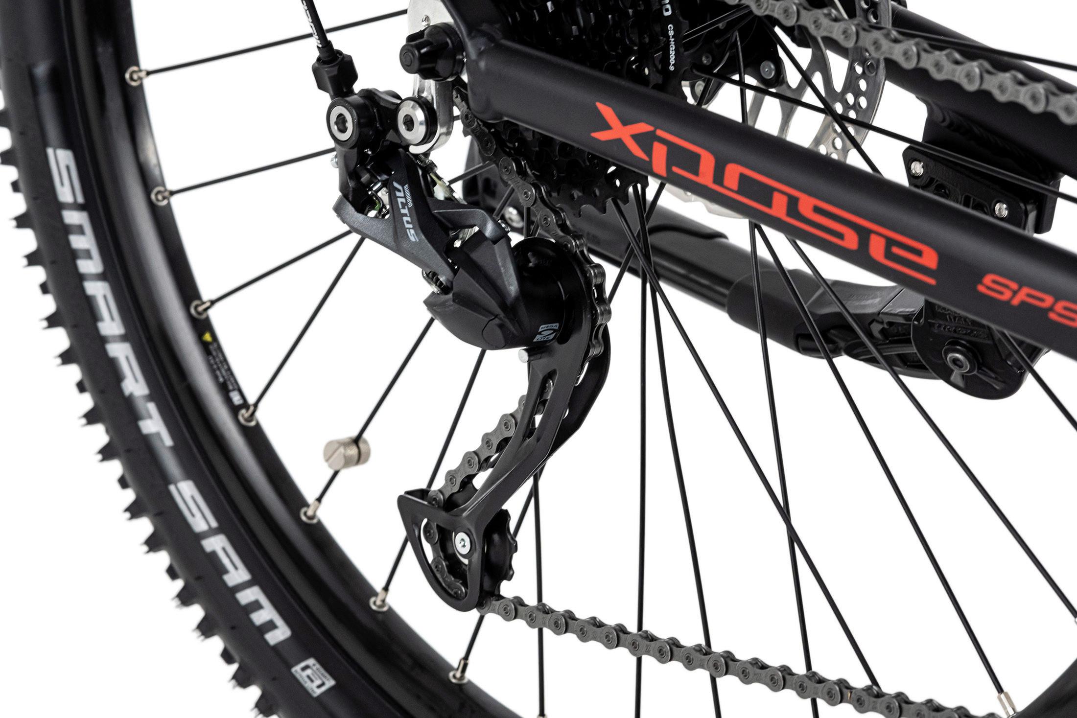 Elektrofahrad Mountainbike Xpose in Schwarz Detail Kette