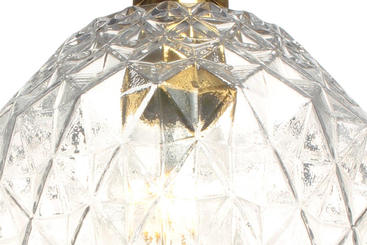 Hängeleuchte Lumi H: 27 Cm 1-Flammig - Klar/Goldfarben, Trend, Glas (20/27/20cm) - Kayoom