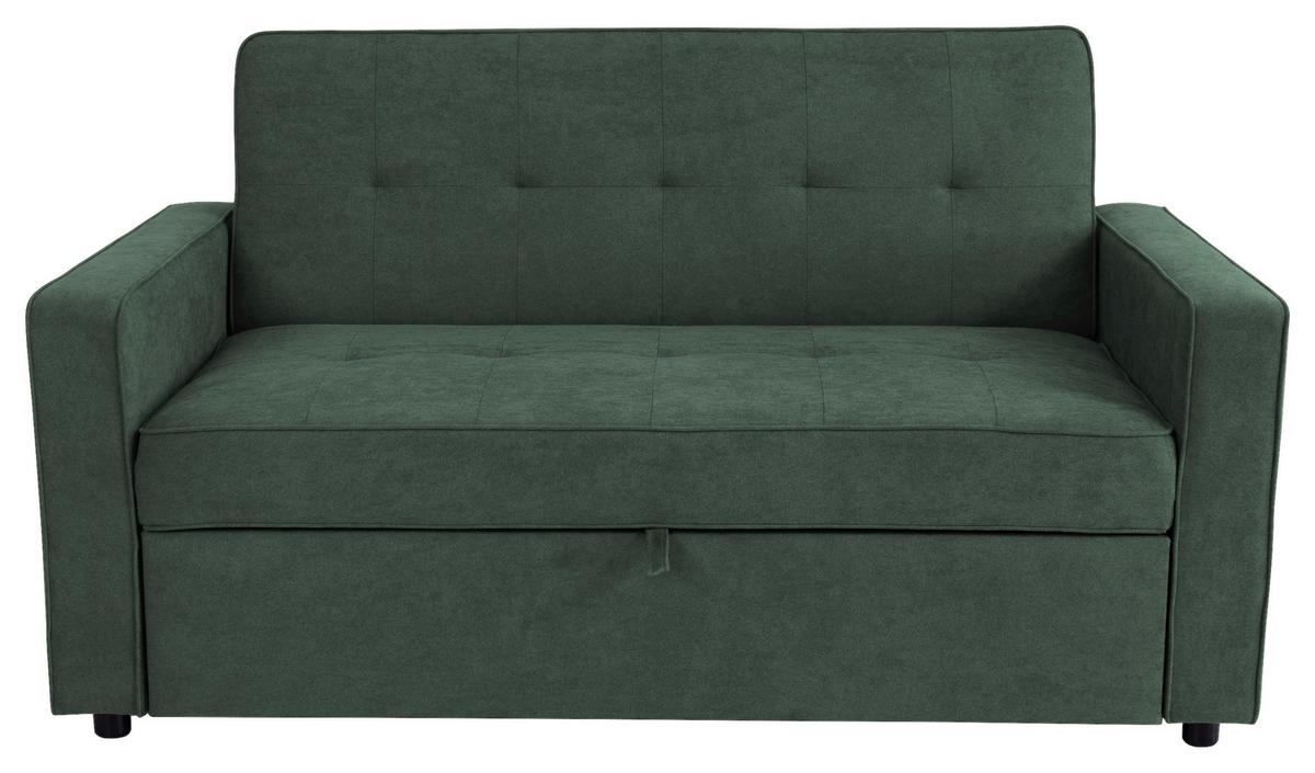 Schlafsofa Haze Dunkelgrün B: 162 cm - Dunkelgrün, Trend, Textil (162/90/89cm)